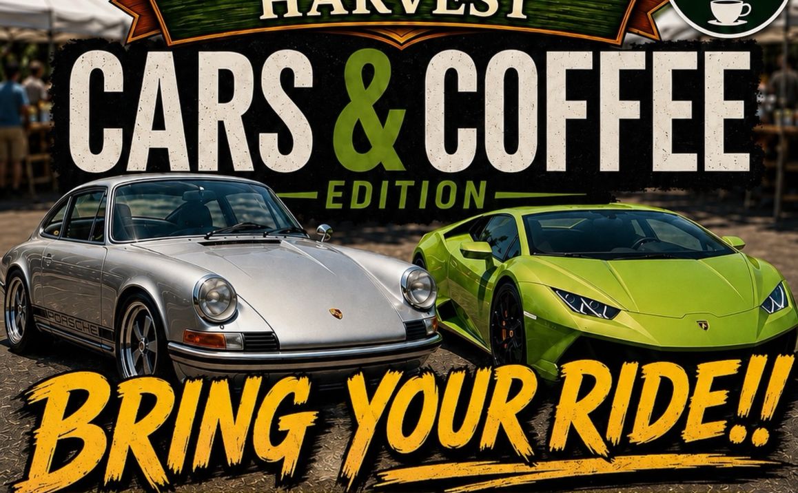 Santa Ana Harvest Cars And Coffee partial flyer 2026